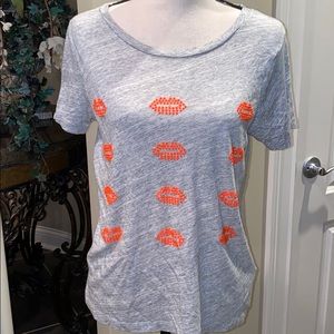 J. Crew super soft tshirt with beading